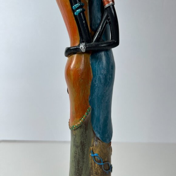 Vintage 13” St Thomas Man Woman Standing In Love Statue Figurine Primitive Decor - Picture 7 of 16